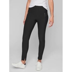 Athleta | Stellar Tight Leggings Inner Ankle Slit Black‎ | Women's S